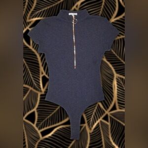 Fiftch Navy Zip Onesie Sz M